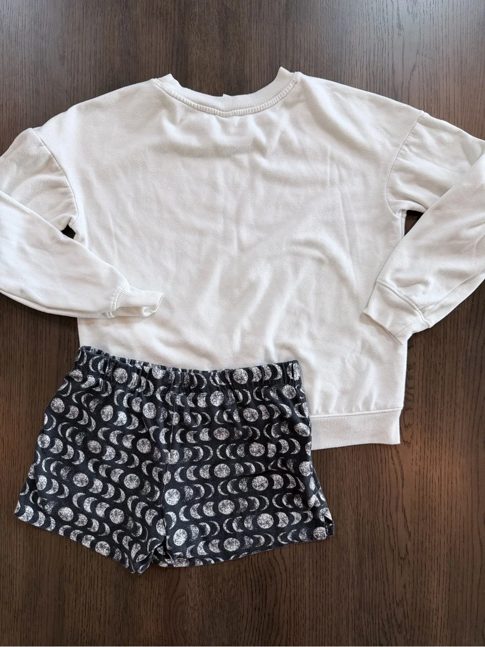 Art Class Celestial Dreamer Moon Girls Youth XL (14) Lounge Set - Black/White